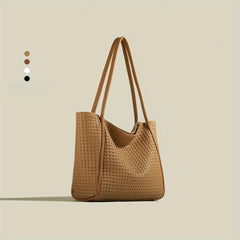 Large Capacity Women's Tote Bag Retro Fashion Simple Shoulder Bag