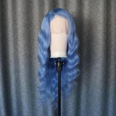 Light Purple Body Wave Lace Front Wig Human Hair 200% Density Colored Human Hair Wigs