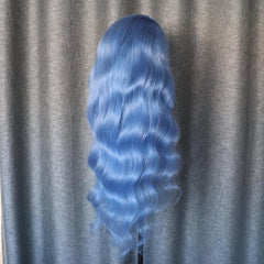 Light Purple Body Wave Lace Front Wig Human Hair 200% Density Colored Human Hair Wigs
