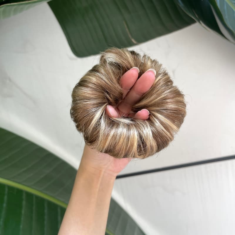 100% Human Hair Bun Scrunchie – 35g, #7/10