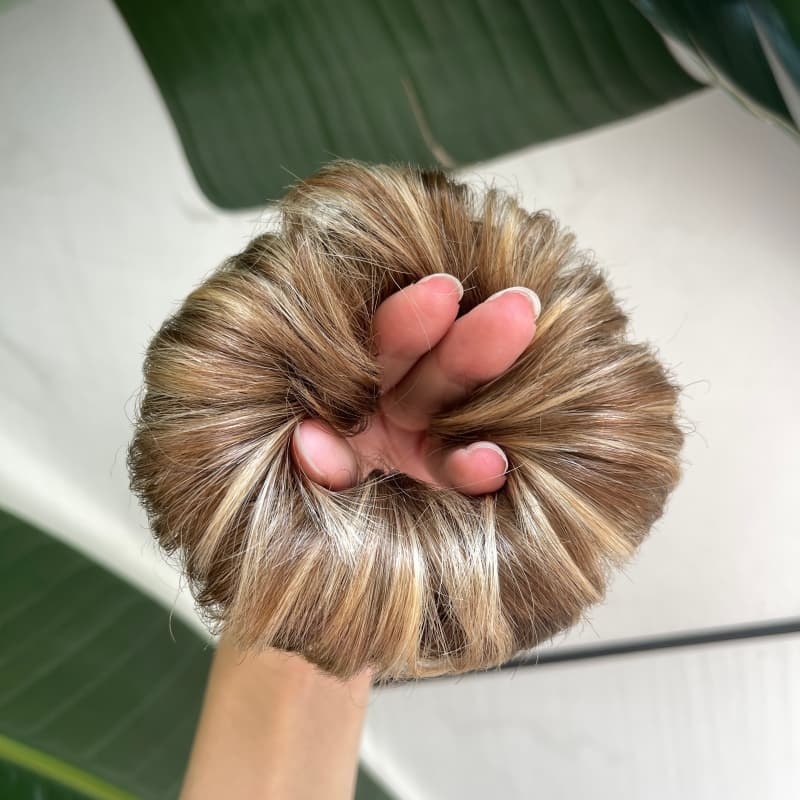 100% Human Hair Bun Scrunchie – 35g, #7/10