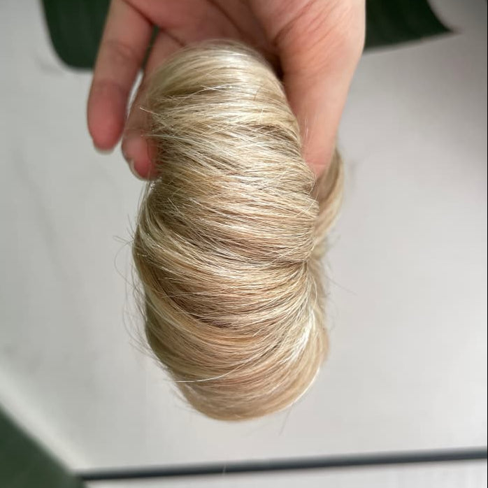 100% Human Hair Bun Scrunchie – 35g, B12