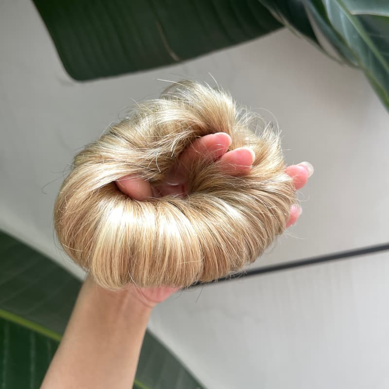 100% Human Hair Bun Scrunchie – 35g, B12