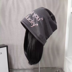 Spring Short Bob Curled Versatile Stacked Wave Hat Wig for Women