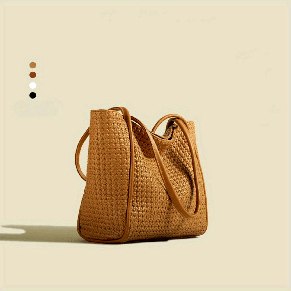 Large Capacity Women's Tote Bag Retro Fashion Simple Shoulder Bag