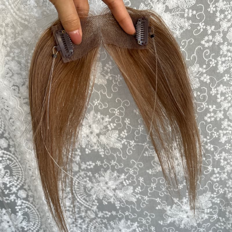 Natrahair 4 halo wire human hair topper, ultra-thin lace 10 x 3.5 cm, 25 cm hair - view 10