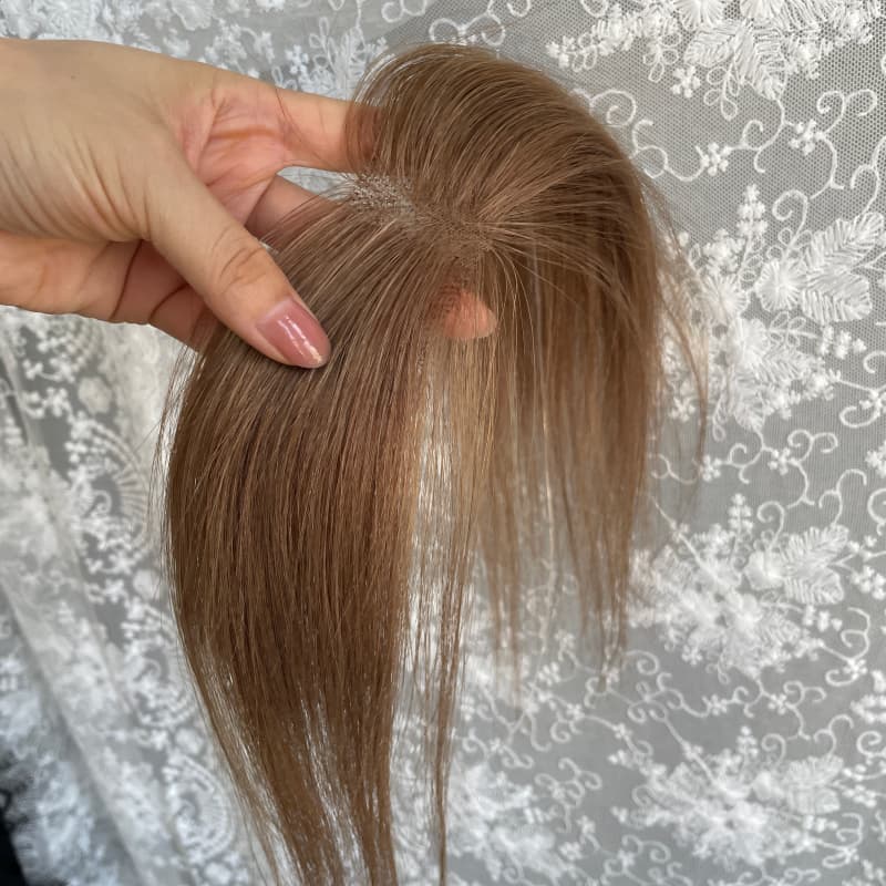 Natrahair 4 halo wire human hair topper, ultra-thin lace 10 x 3.5 cm, 25 cm hair - view 6