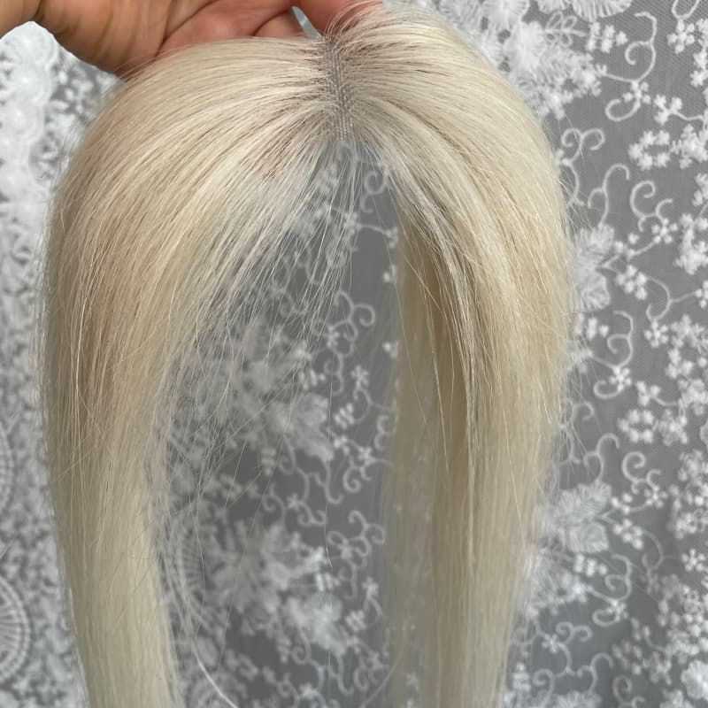 Natrahair 60 halo wire human hair topper, ultra-thin lace 10 x 3.5 cm, 25 cm hair - view 2