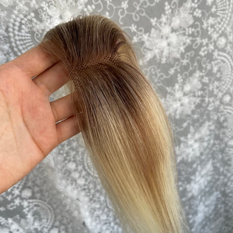 Natrahair 8-613 halo wire human hair topper, ultra-thin lace 10 x 3.5 cm, 25 cm hair - view 5
