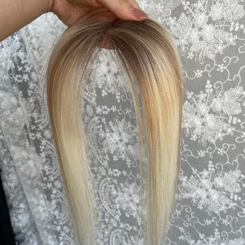 Natrahair 8-613 halo wire human hair topper, ultra-thin lace 10 x 3.5 cm, 25 cm hair - view 8
