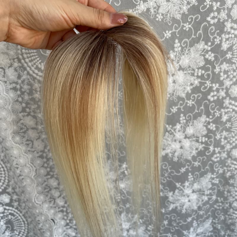 Natrahair 8-613 halo wire human hair topper, ultra-thin lace 10 x 3.5 cm, 25 cm hair - view 9