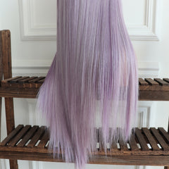 Faye-Light Purple Straight Synthetic 13x4 Lace Front Wig