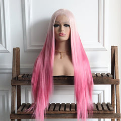 Luna-Custom Pink Ombre Synthetic 13x4 Lace Front Wig
